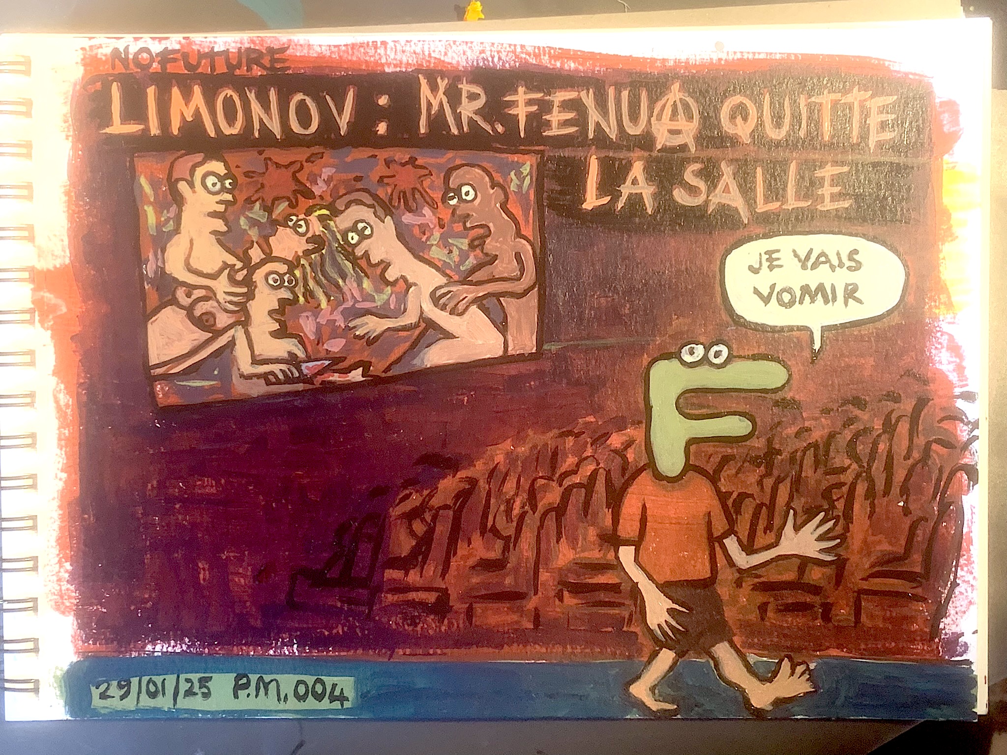 Limonov: Mr. Fenua quitte la salle: «Je vais vomir»