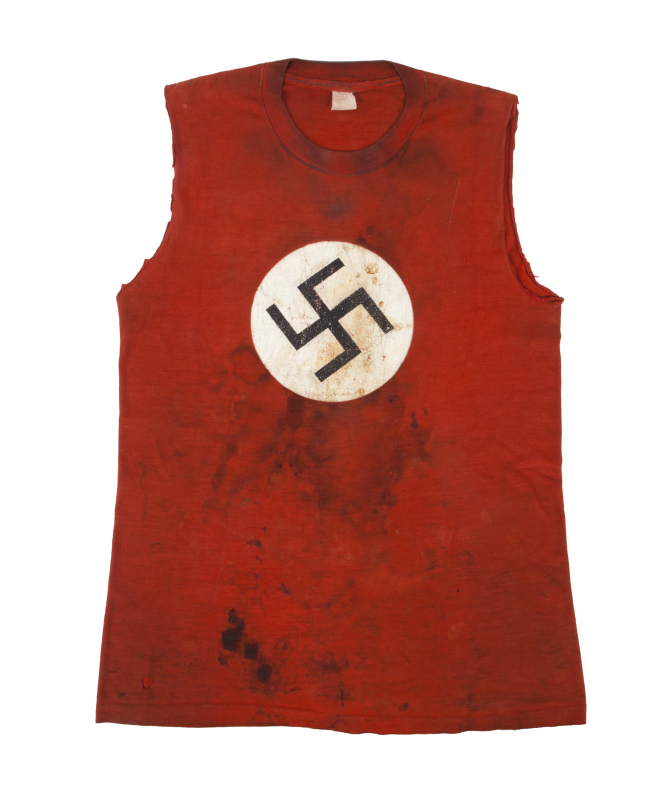 Swastika t-shirt worn by Sid Vicious of the «Sex Pistols»