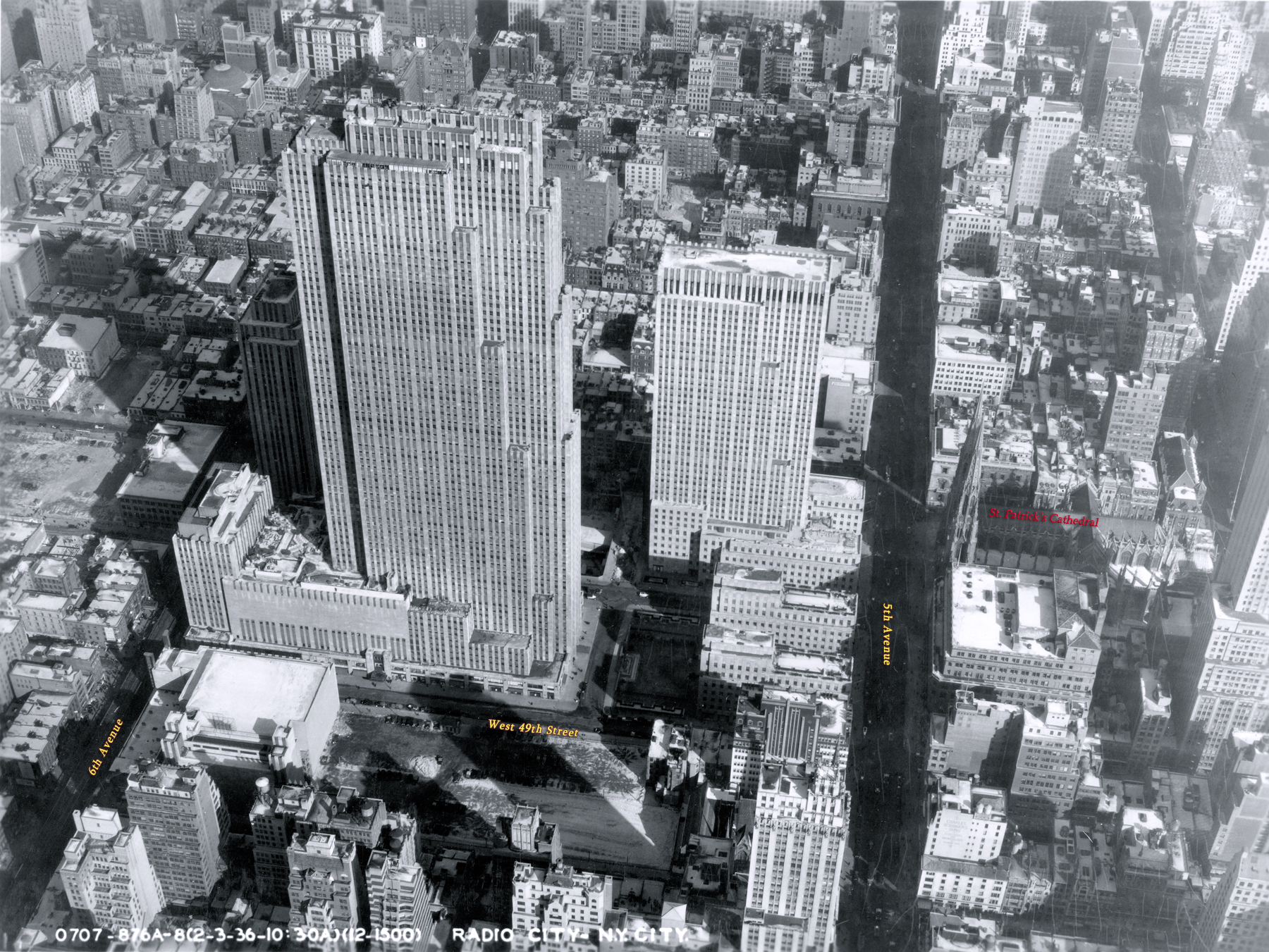 Aerial view of Midtown Manhattan