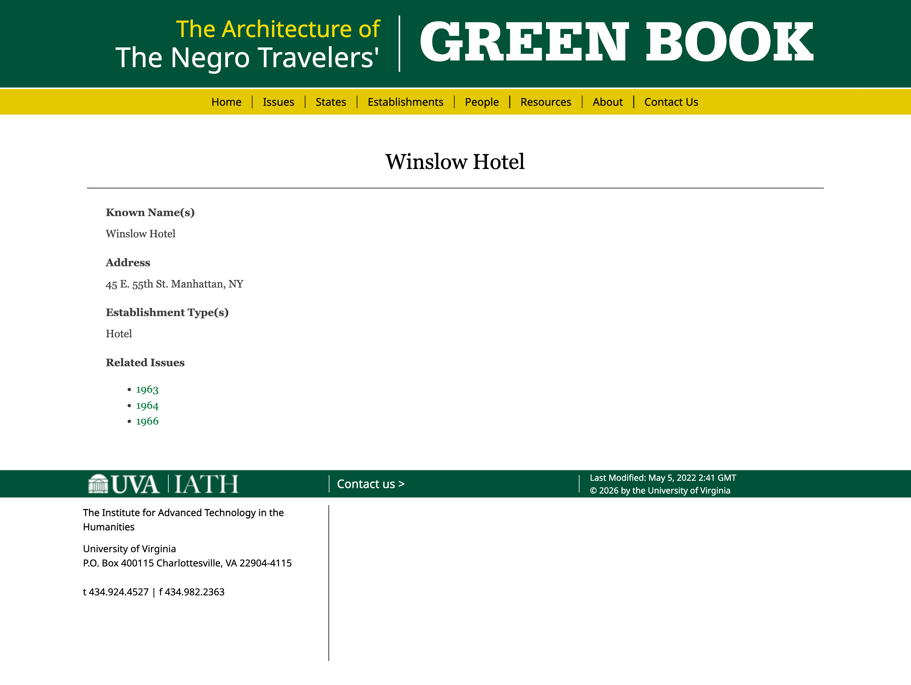 The Architecture of The Negro Travelers' Green Book